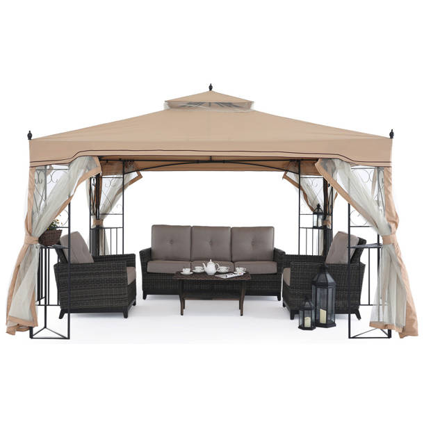 Garden Winds Summer Veranda Gazebo Replacement Canopy & Reviews Wayfair
